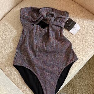 Topshop Iridescent Bodysuit